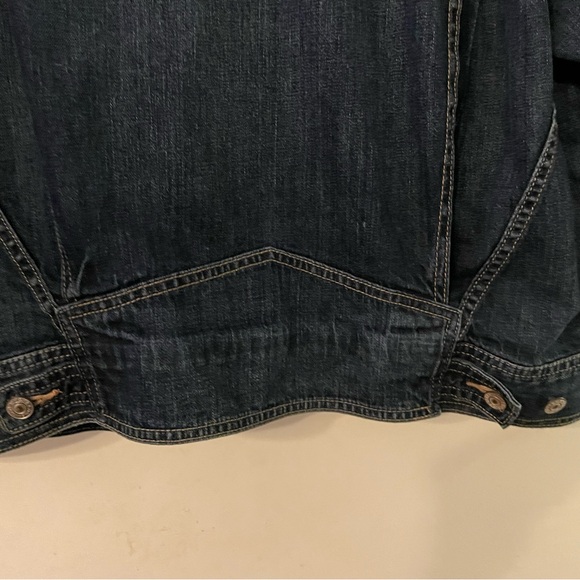 American Eagle EUC Dark Wash Denim Jacket Mens Sz L - Picture 7 of 14